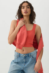 Seamless Ribbed Trapeze Tank Top