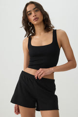 Seamless Ribbed Trapeze Tank Top