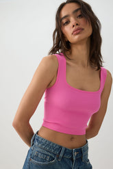 Seamless Ribbed Trapeze Tank Top