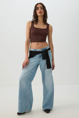 Seamless Ribbed Trapeze Tank Top