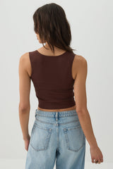 Seamless Ribbed Trapeze Tank Top