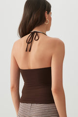 Short Halter Tank Top