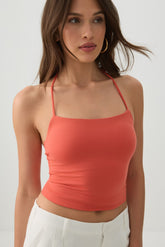 Short Halter Tank Top