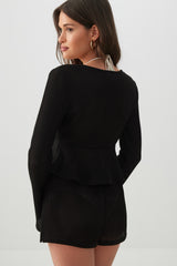 Crochet Tie Front Top