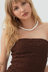 Strapless Midi Dress