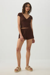 Textured Knit Shorts