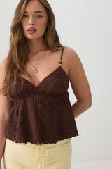 Textured Beaded Tank Top
