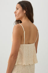 Textured Beaded Tank Top
