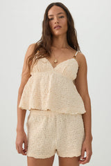 Textured Beaded Tank Top