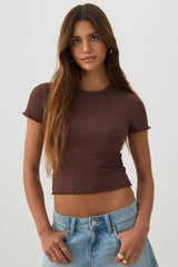 Ultra Crop Rib T-Shirt