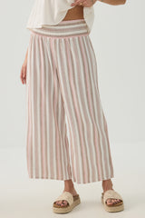 Linen Blend High Waist Culottes