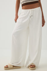 Mid Rise Wide Leg Pants
