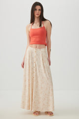 Knit Crepe Maxi Skirt