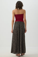Knit Crepe Maxi Skirt