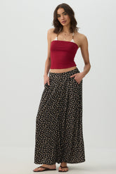 Knit Crepe Maxi Skirt