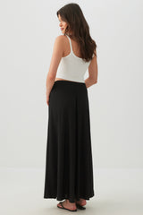 Knit Crepe Maxi Skirt