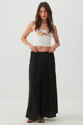 Knit Crepe Maxi Skirt