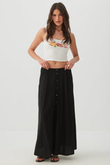 Knit Crepe Maxi Skirt