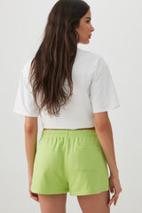 White Knit Shorts