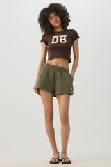 Printed Knit Shorts