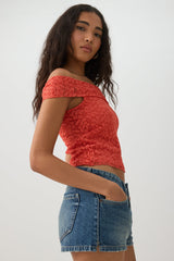 Off Shoulder Lace Top