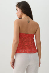 Floral Lace Tube Top