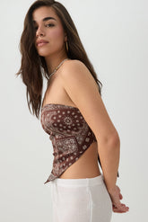 Satin Bandeau Tube Top