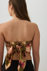 Satin Bandeau Tube Top