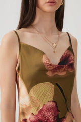 Midi Satin Slip Dress