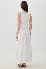 Smocked Halter Midi Dress
