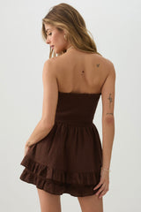 Smocked Strapless Romper
