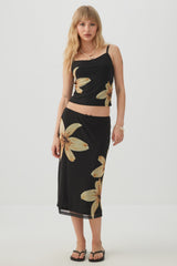 Floral Mesh Tank Top