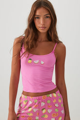 Printed Ultra Soft PJ Tank Top