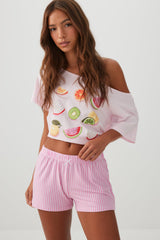 Printed Ultra Soft PJ Shorts