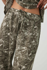 Tropical Forest Knit Waffle PJ Pants