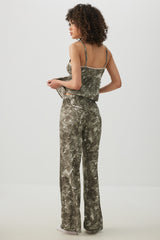 Tropical Forest Knit Waffle PJ Pants