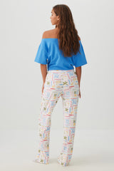 Printed Ultra Soft Straight Leg PJ Pants