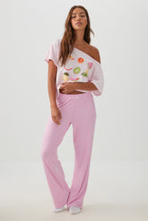 Printed Ultra Soft Straight Leg PJ Pants