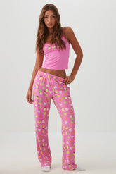 Printed Ultra Soft Straight Leg PJ Pants