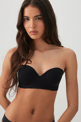 Seamless Strapless Push Up Bra