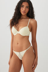 Cotton Lace Thong