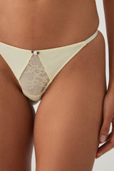 Cotton Lace Thong