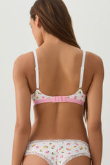 Floral Rib Bra