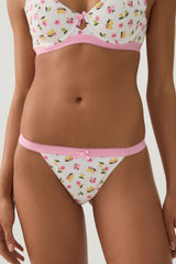 Floral Thong Panty
