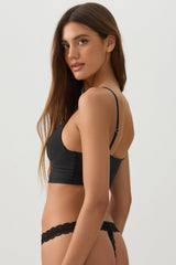 Lace Trim Seamless String Panty