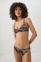 Animal Print Bikini Top