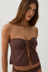 Flowy Bandeau Bikini Top