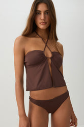 Flowy Bandeau Bikini Top