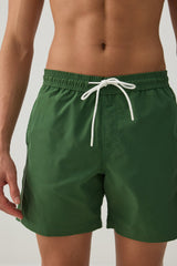 Contrast Piping Swim Trunks