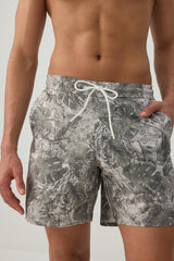 Camouflage Print Swim Trunks